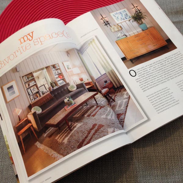 My Lustron living room in Atomic Ranch magazine 