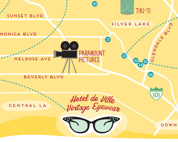 Hotel de Ville on Best Vintage Shops map by Finely Crafted